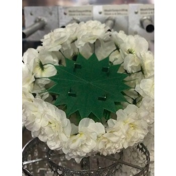 thumb_40cm - White Artificial Rose Flower Arrangement - 45 Flowers