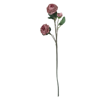 thumb_60cm- 3 Head Rose Flower Stem - Mauve
