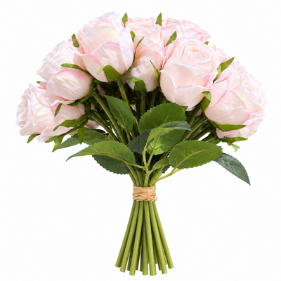 thumb_18 Head Silk Rose Bouquet - Pink