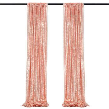 thumb_2pc Set Sequin Backdrop Curtains 60x245cm - Rose Gold