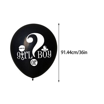 thumb_90cm Giant Black Gender Reveal Baby Shower Balloon