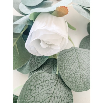 thumb_190cm Deluxe Native Silver Dollar Eucalyptus & Rose Flower Garland