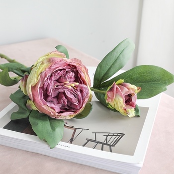 thumb_50cm - Purple Artrificial Dried Look Peony