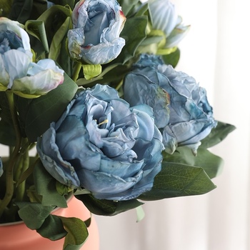 thumb_50cm - Blue Artrificial Dried Look Peony