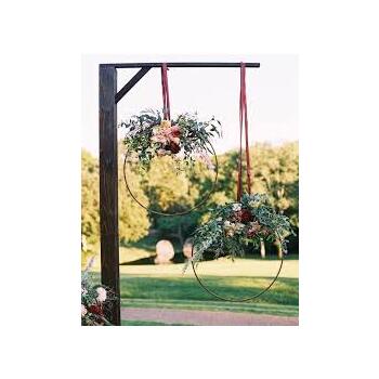 thumb_WHITE Ceiling Flower/Macrame Hoop 40cm