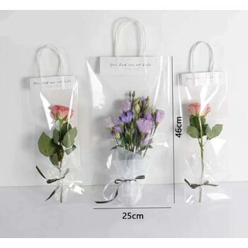 thumb_45cm Clear Cellophone Fresh Flower Bag