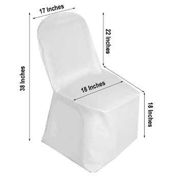 thumb_Polyester Banquet Chair Cover - White