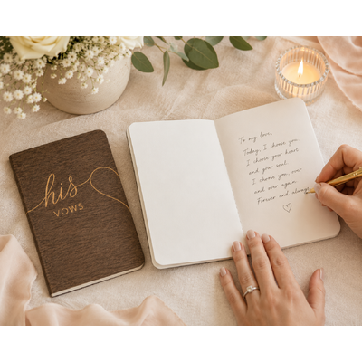 thumb_Rustic His & Hers Wedding Vow Books Set