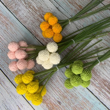 thumb_25cm - 9pk Dried Look Billy Button - Orange