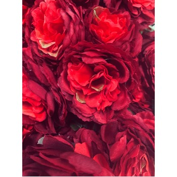 thumb_60cm- 3 Head Rose Flower Stem - Red