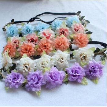 thumb_Cottage Rose Flower Crown - Dusty Peach