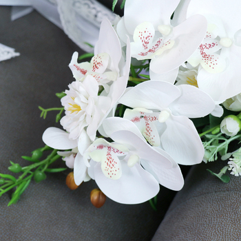 thumb_Bridal Teardrop Bouquet - White Orchids