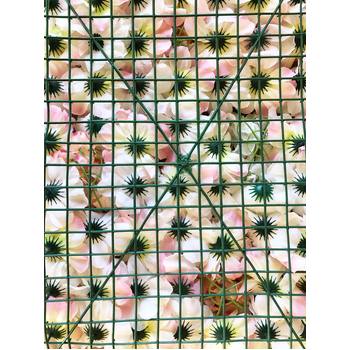 thumb_Rose/Hydrangea Flower Wall Pink/Teal