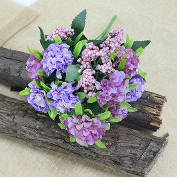 thumb_Purple/Mauve - 38cm Hydrangea Filler Bunch 