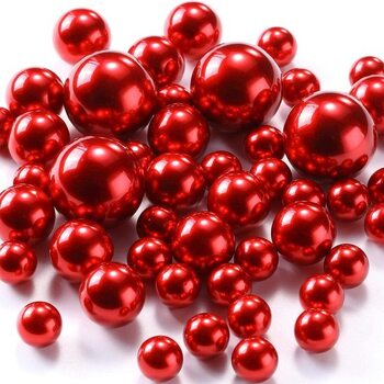 thumb_Deep Red Floating Pearls - Centerpiece Vase Filler