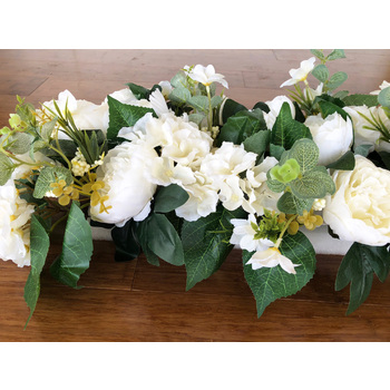 thumb_High Quality 100cm White/Cream Floral Centerpiece Arrangement