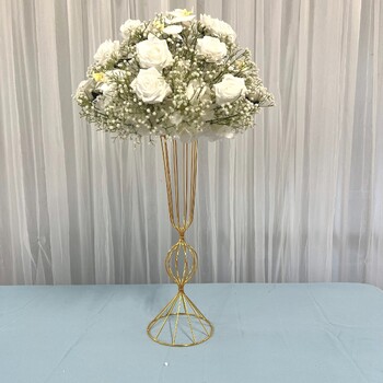 thumb_60cm Rose, Orchid and  Babies Breath Floral Ball Arrangement - White