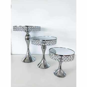 thumb_3pc Set Large Silver Cake Stands