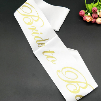thumb_Bride to Be Sash - White with Gold Writing