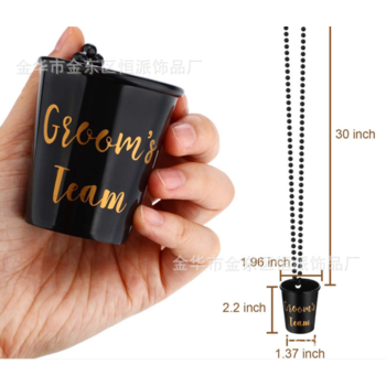 thumb_5pk Grooms Team Shot Glass with Necklace