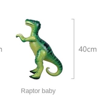 thumb_40cm - Baby Raptor Dinosaur Inflatable Decoration - In Egg