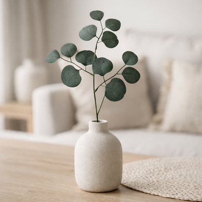 thumb_Green /Grey Eucalyptus Silver Dollar Stems 50cm – 10 Pcs - Artificial