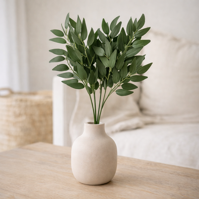 thumb_Green Willow Eucalyptus Stems 50cm – 10 Pcs - Artificial