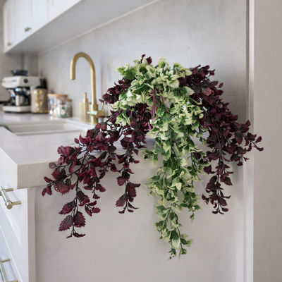 thumb_Mauve/Green Trailing Variegated Foliage Spray 75cm Artificial