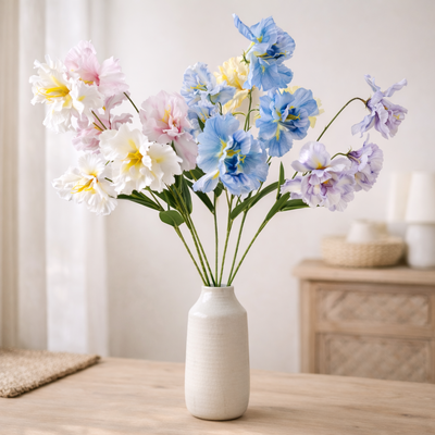 thumb_Pink Ruffled Iris Spray – 80cm Artificial Flower Stem