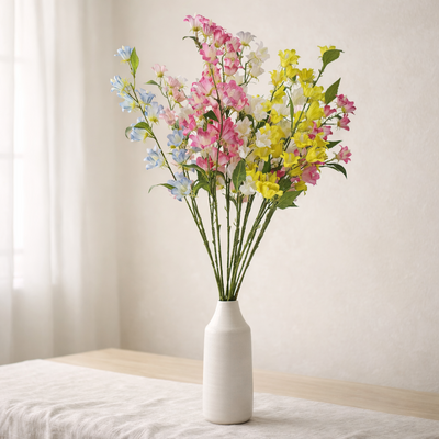 thumb_Bellflower Spray 82cm Multi Head – White Artificial