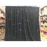 thumb_3m tall x 6m wide LED BLACK Starlight Curtain - Blue/White Lights