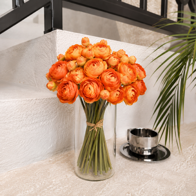 thumb_Mini Ranunculus – Orange – 6 Stem Artificial Flower Bunch