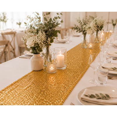 thumb_Gold Sequin Table Runner 270cm