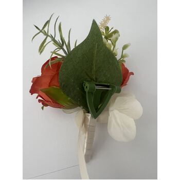 thumb_Buttonhole Twin rose Style - Burnt Orange