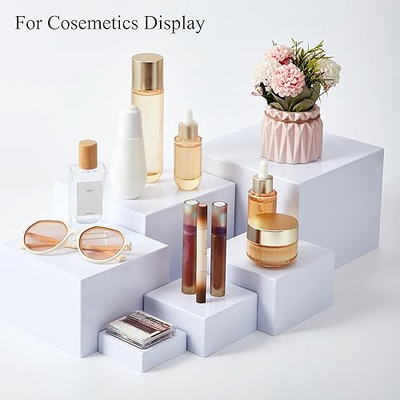 thumb_White Square Table Centerpiece Risers – 6 Piece Display Set