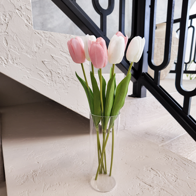 thumb_White Real Touch Tulip Stem – 46cm Artificial Tulip Flower