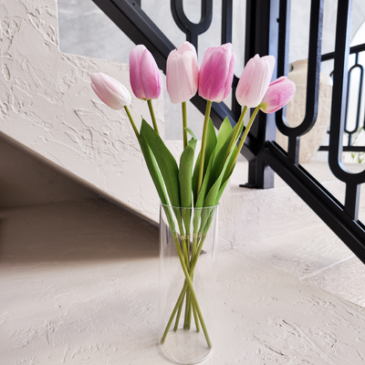 thumb_Blush Pink Real Touch Tulip Stem – 46cm Artificial Tulip Flower