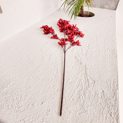 thumb_Deep Red Blossom Spray – 90cm Artificial