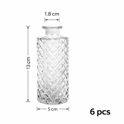 thumb_Clear Glass Bud Vase Set of 6