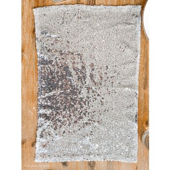 thumb_10pk Sequin Placemat/Napkin - Silver