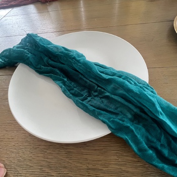 thumb_10pcs Cheesecloth Linen Napkin - Teal