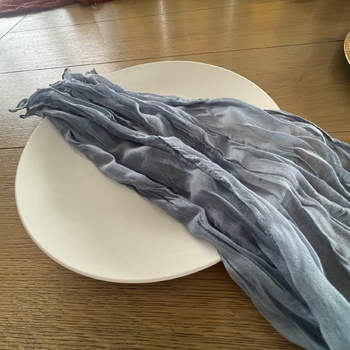 thumb_Cheesecloth Linen Napkin - Dusty Blue
