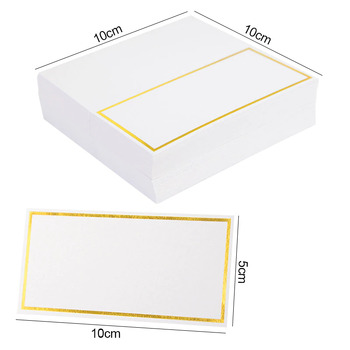 thumb_100pk White with Gold Rim Place Cards