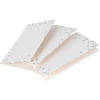 thumb_100pk White with Silver Dot Place Cards