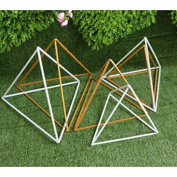 thumb_3pc Set - Triangles Centrepiece/Hanging Ceiling Decor - Gold