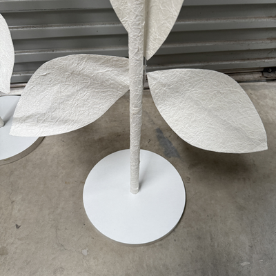 thumb_Set of 3 White/Cream Giant Roses on Stands