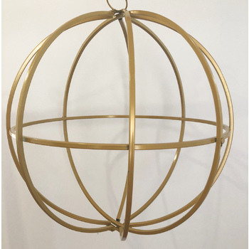 thumb_60cm Dia large Gold Hanging Globe Sphere - Hanging Ceiling/Arch Floral Frame