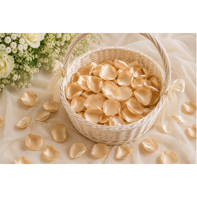thumb_100 Beige Silky Rose Petals