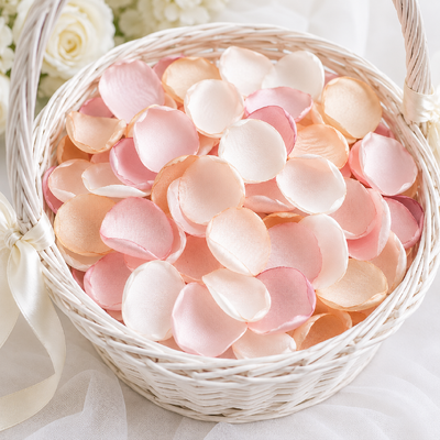 thumb_100 Silky Rose Petals - Pink, Beige and White Mix