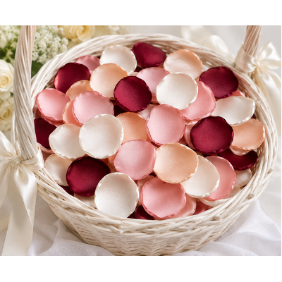thumb_100 Silky Rose Petals - Burgundy, Beige and Mauve Mix